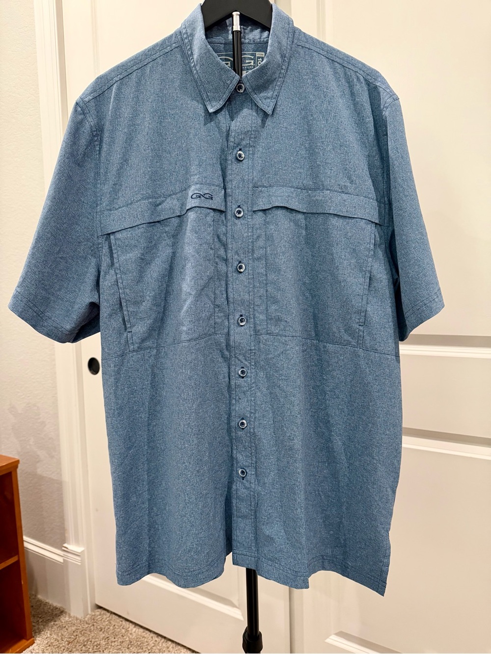Gameguard Blue “Denim Colored” Button-Up Shirt. Never Worn.
